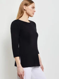 Misook Tops & Tees|3/4 Sleeve Knit Tunic - Long Sleeve Tunic |