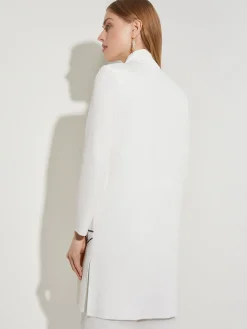 Misook Jackets & Coats|Abstract Embroidery Jewel Neck Jacket