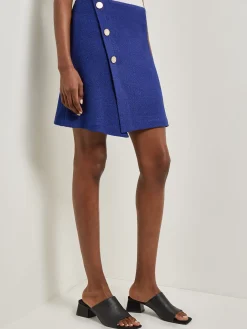 Misook Skirts|A-Line Boucle Knit Mini Skirt