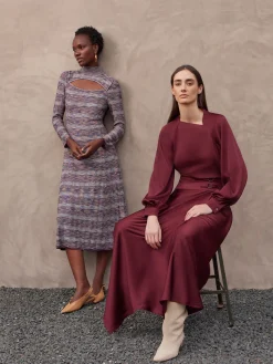 Misook Blouses & Shirts|Tops & Tees|Asymmetrical Neckline Crepe de Chine Blouse