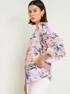 Misook Blouses & Shirts|Tops & Tees|Bell Sleeve Blouse - Pleated Blouse |