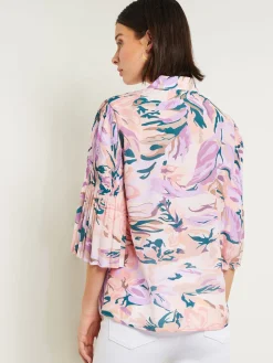 Misook Blouses & Shirts|Tops & Tees|Bell Sleeve Blouse - Pleated Blouse |