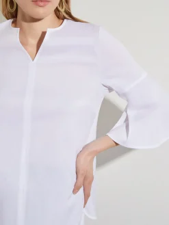Misook Blouses & Shirts|Tops & Tees|Bell Sleeve Cotton Blend Blouse