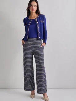 Misook Jackets & Coats|Braided Trim Boucle Knit Jacket