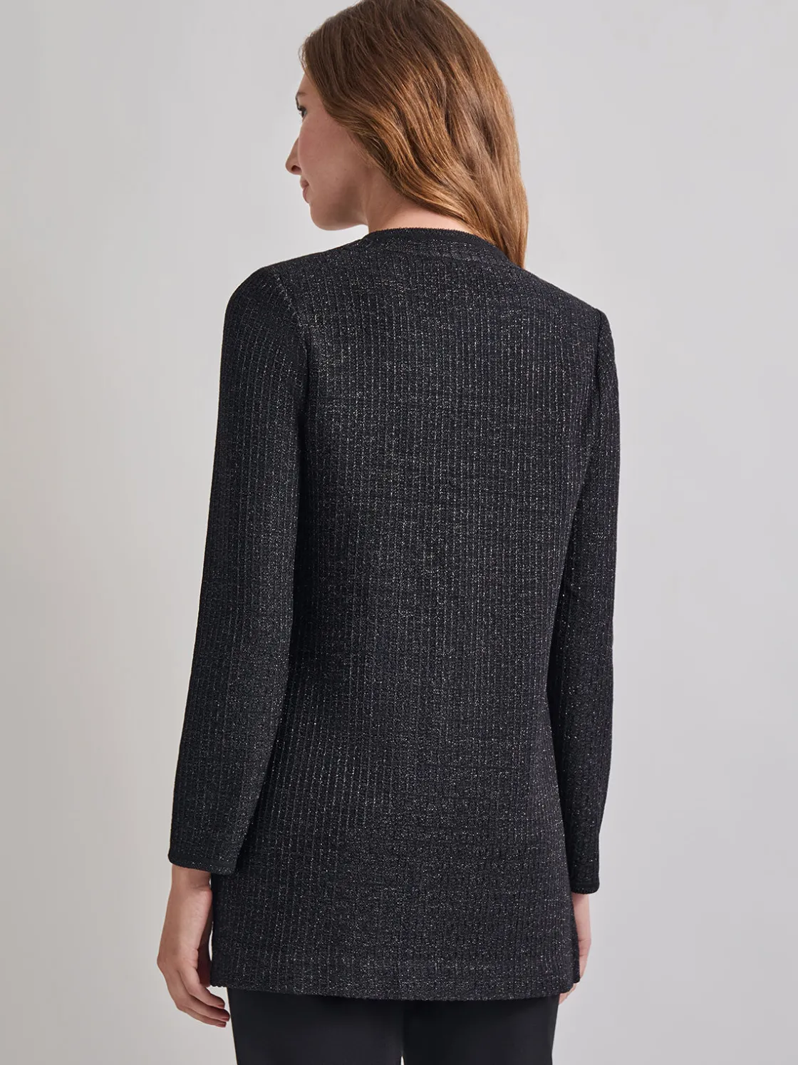 Misook Jackets & Coats|Cable Trim Jacket