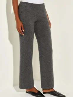 Misook Pants & Shorts|Cashmere Pants - Grey Wide Leg Pants |