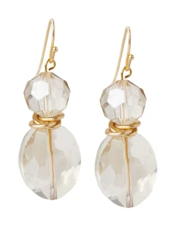 Misook Accessories|Earrings|Champagne Crystal Stack Earrings