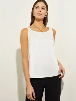 Misook Tops & Tees|Tanks|Classic Crepe de Chine Tank Top,