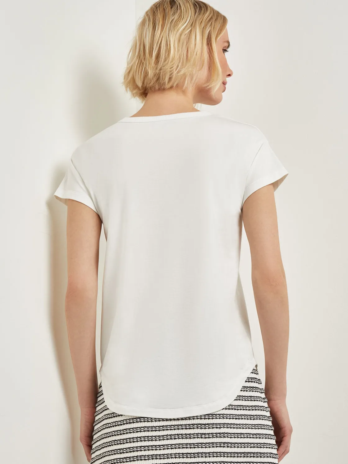 Misook Tops & Tees|Classic Short Sleeve Jersey Knit Top