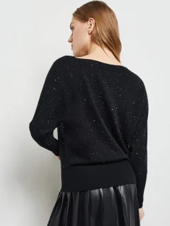 Misook Tops & Tees|Dolman Sequin Cashmere Sweater