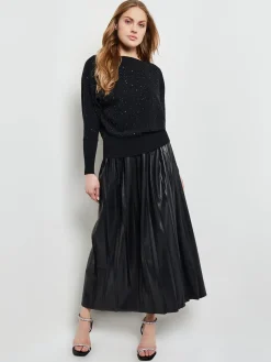 Misook Tops & Tees|Dolman Sequin Cashmere Sweater