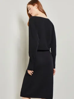 Misook Dresses|Dolman Sleeve Cashmere Dress