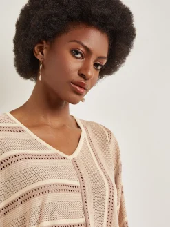 Misook Tops & Tees|Dolman Sleeve Tunic - Multi-Stitch Soft Knit