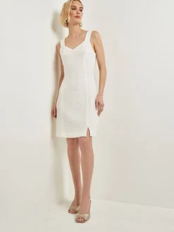 Misook Dresses|Eyelash Boucle Princess Seam Sheath Dress