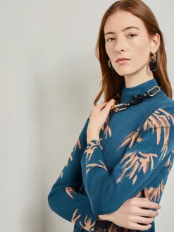 Misook Accessories|Earrings|Gold & Black Resin Doorknocker Earrings