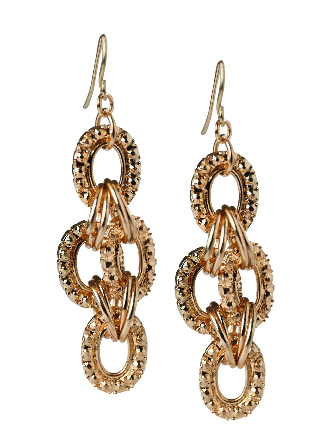Misook Accessories|Earrings|Hammered Rings Drop Earrings