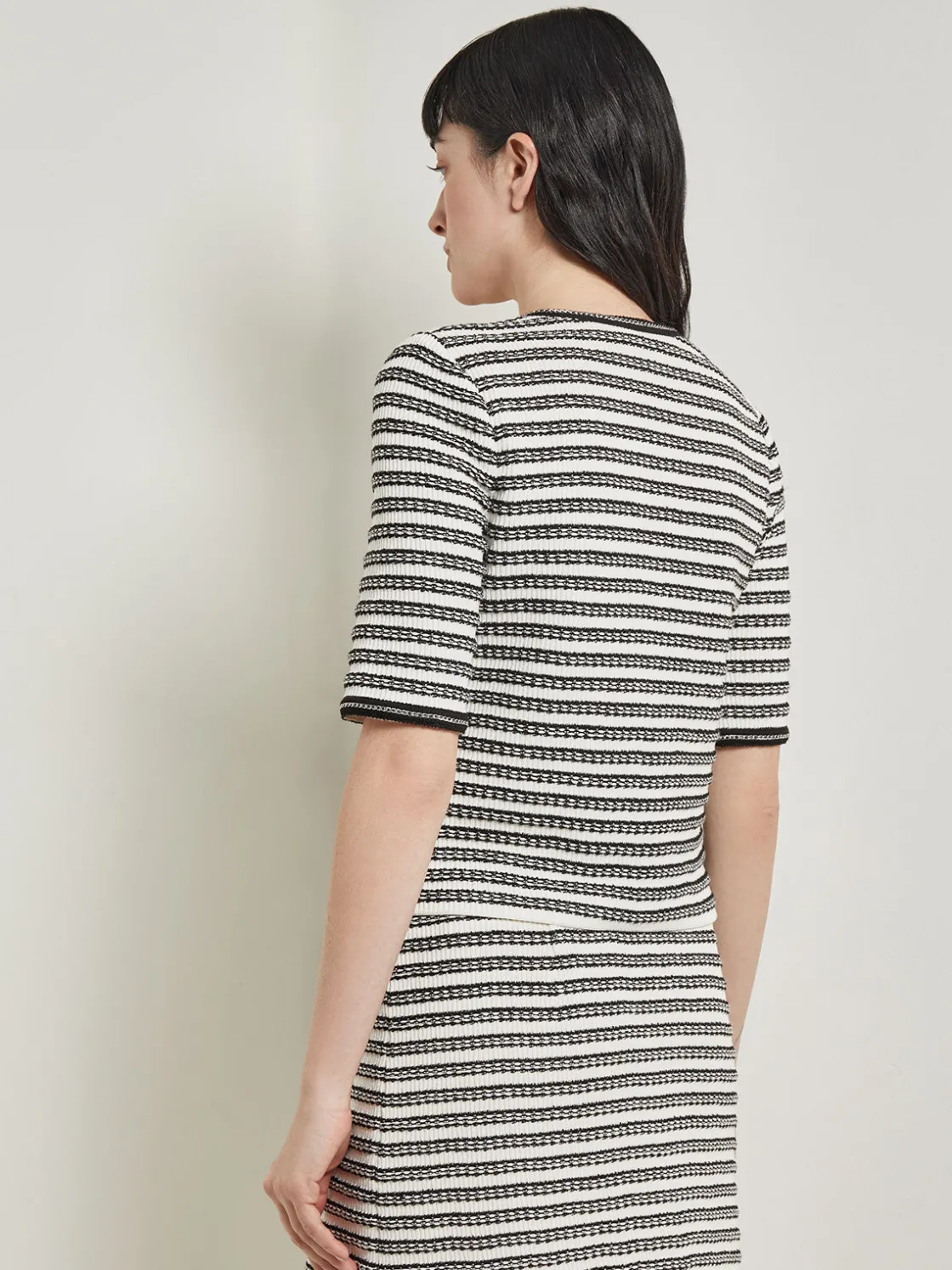 Misook Jackets & Coats|Heritage Fit Chain Trim Jacket - Recycled Knit