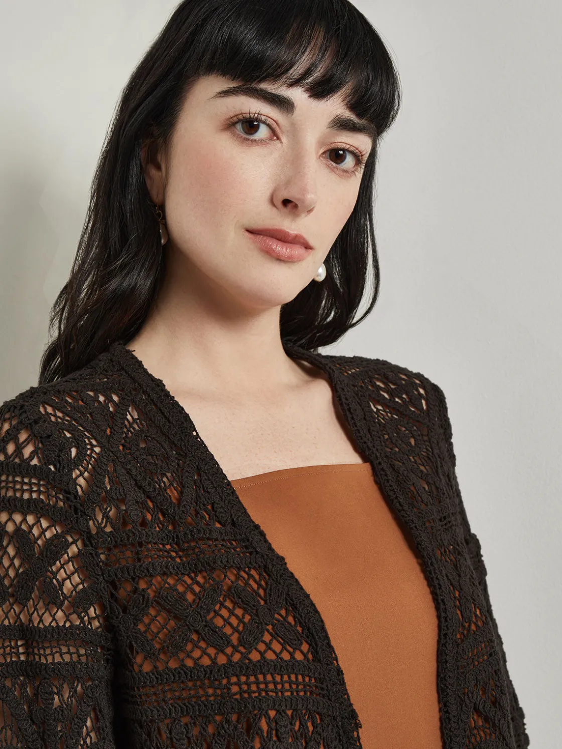 Misook Jackets & Coats|Heritage Fit Duster - Crochet Cotton