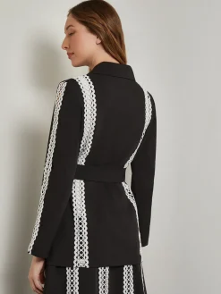 Misook Jackets & Coats|Heritage Fit Jacket - Eyelet Trim Woven Twill