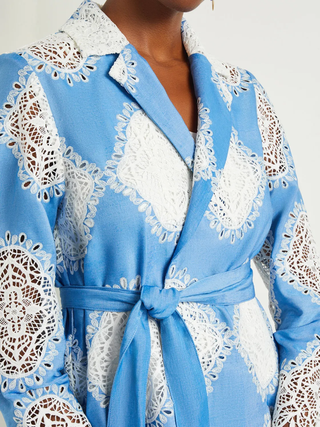 Misook Jackets & Coats|Heritage Fit Jacket - Lace Inset Novelty Woven