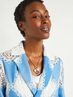 Misook Jackets & Coats|Heritage Fit Jacket - Lace Inset Novelty Woven