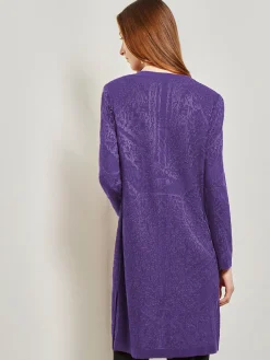 Misook Jackets & Coats|Heritage Fit Jewel Neck Jacquard Knit Jacket