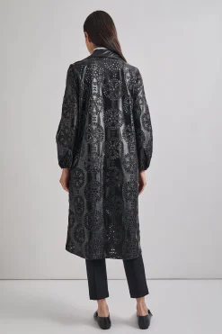 Misook Jackets & Coats|Heritage Fit Open Front Vegan Leather Jacket