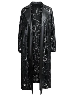 Misook Jackets & Coats|Heritage Fit Open Front Vegan Leather Jacket