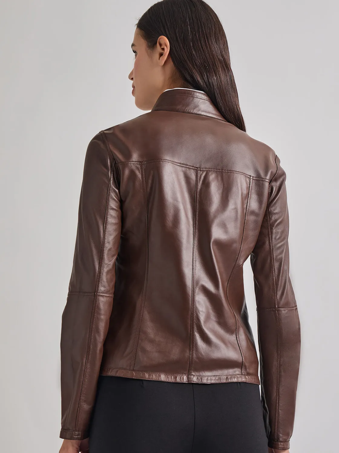 Misook Jackets & Coats|Heritage Fit Reversible Suede Leather Jacket