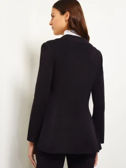 Misook Jackets & Coats|Lace Accent Tailored Knit Blazer