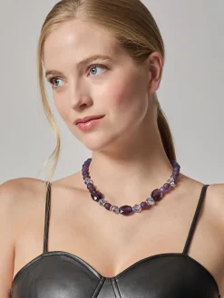 Misook Accessories|Necklaces|Matte Amethyst Crystal Necklace