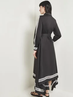 Misook Dresses|Maxi Dress - Eyelet Trim Cotton
