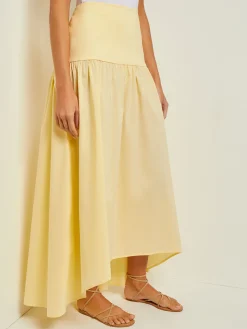 Misook Skirts|Maxi High-Low Skirt - Flounce Cotton