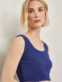 Misook Tops & Tees|Tanks|Modern Fit Boucle Knit Cropped Tank Top