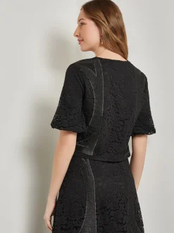 Misook Blouses & Shirts|Tops & Tees|Modern Fit Cropped Textural Woven Blouse