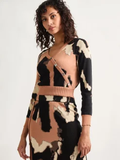 Misook Tops & Tees|Modern Fit Short Jacquard Soft Knit Sweater Top