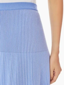 Misook Skirts|Multi-Stripe Soft Knit Midi Skirt