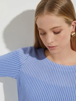 Misook Tops & Tees|Multi-Stripe Soft Knit Tunic