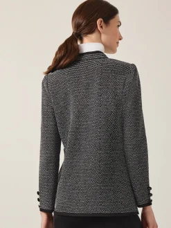 Misook Jackets & Coats|Open Neck Button Detail Blazer