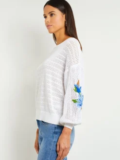 Misook Tops & Tees|Pointelle Top - Balloon Sleeve Sweater |