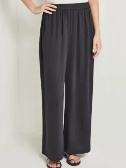 Misook Pants & Shorts|Pull-On Woven Wide-Leg Pants