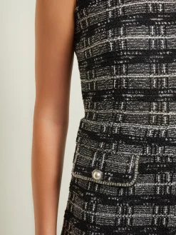 Misook Pants & Shorts|Dresses|Rhinestone Accent Tweed Knit Jumpsuit