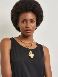 Misook Accessories|Necklaces|Ripple Textured Warm Necklace