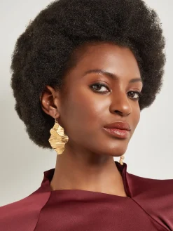 Misook Accessories|Earrings|Ripple Textured Warm Earrings