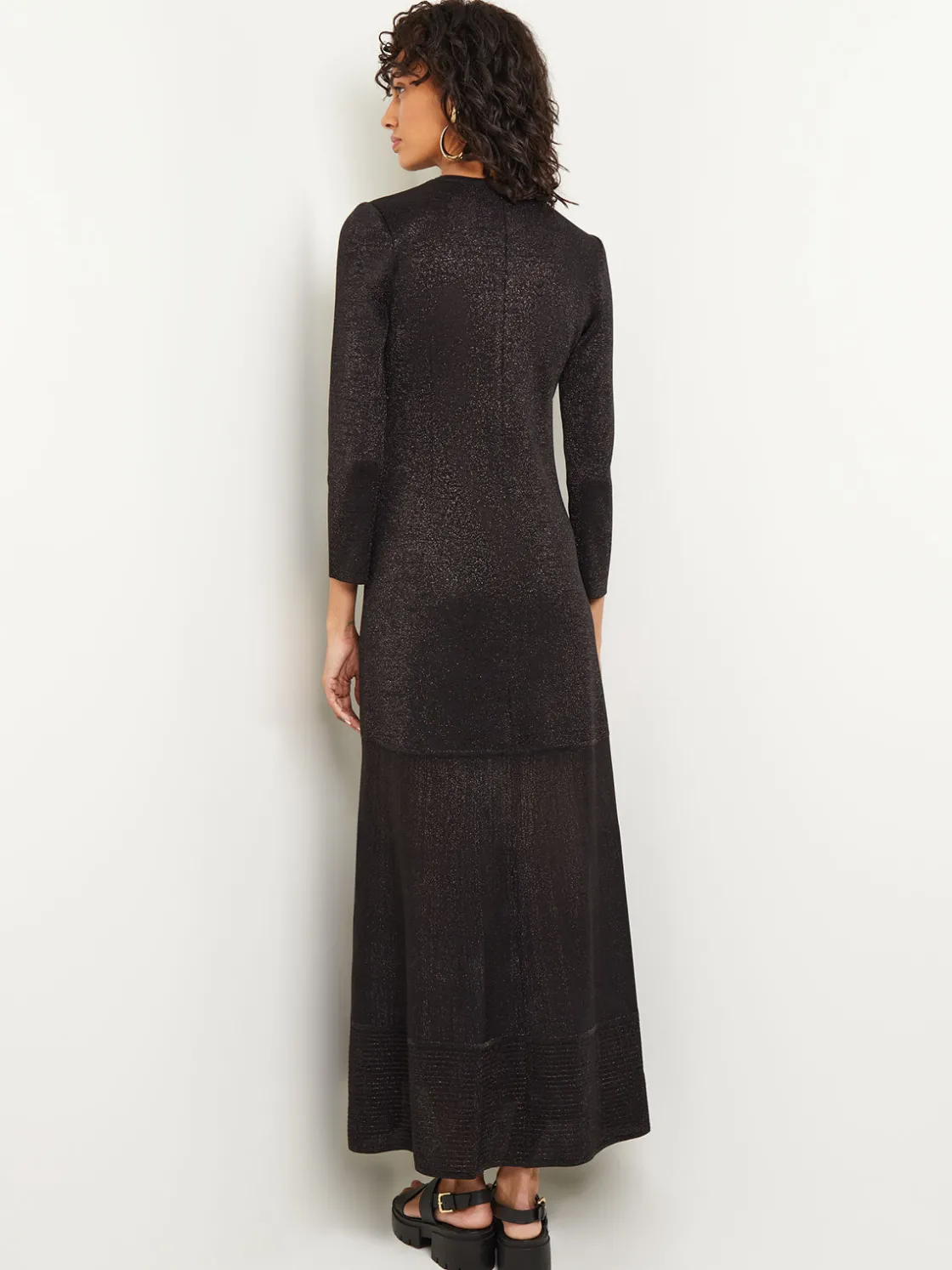 Misook Dresses|Shimmer Knit Maxi Dress
