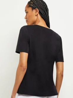Misook Tops & Tees|Short Sleeve Knit Tunic