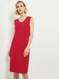 Misook Dresses|Sleeveless Sheath Knit Dress