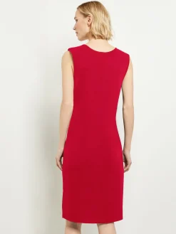 Misook Dresses|Sleeveless Sheath Knit Dress