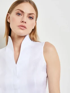 Misook Blouses & Shirts|Tops & Tees|Sleeveless Stretch Cotton Blouse