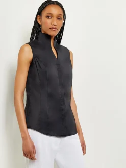 Misook Blouses & Shirts|Tops & Tees|Sleeveless Stretch Cotton Blouse